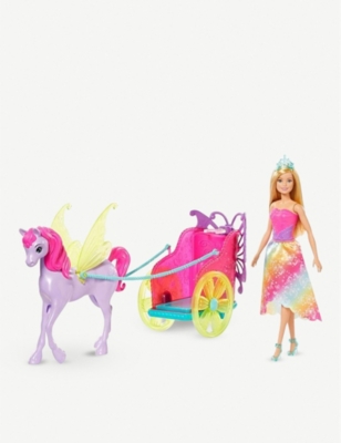 barbie horse and carriage set