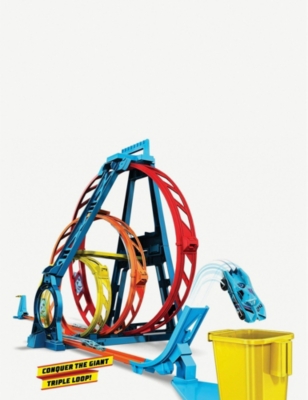 hot wheels triple loop track