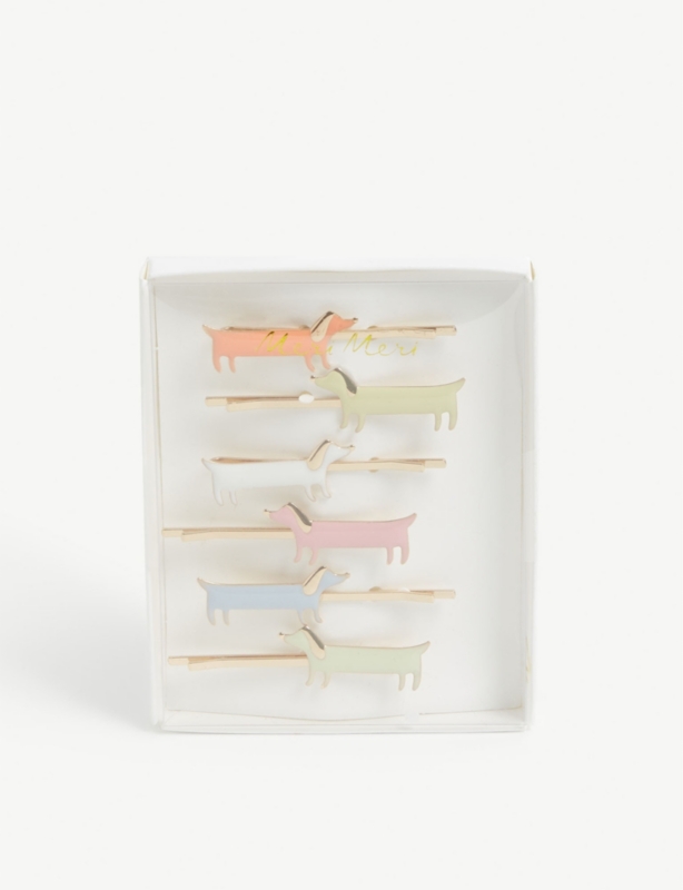 Sausage dog hair slides