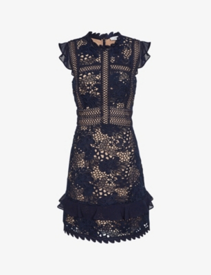chinese dress ladies Léna black embellished semi-sheer maxi dress main image 1