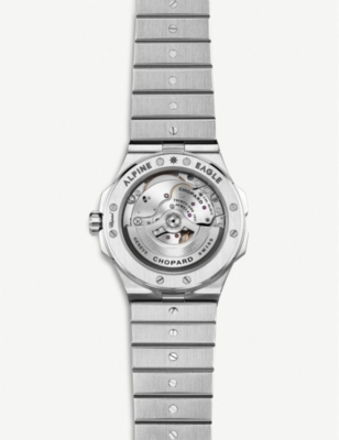 CHOPARD STAINLESS STEELGREY 298600-3002 ALPINE EAGLE AUTOMATIC LUCENT STEEL A223 WATCH