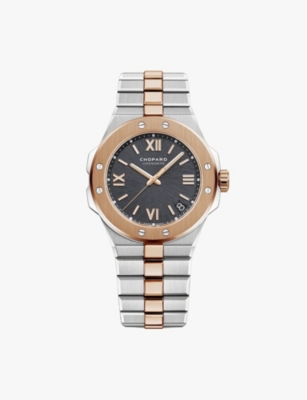 CHOPARD: 298600-6001 Alpine Eagle automatic 18ct rose-gold and Lucent steel A223 watch