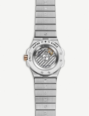 CHOPARD: 298601-6001 Alpine Eagle Small 18ct rose gold and stainless-steel automatic watch