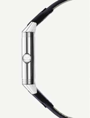 Jaeger Lecoultre 3978480 Reverso Tribute Stainless Steel And Leather Watch Selfridges Com