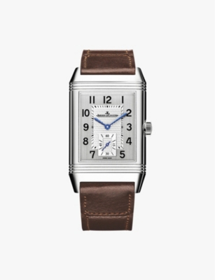 JAEGER LECOULTRE Reverso Duo stainless steel and leather