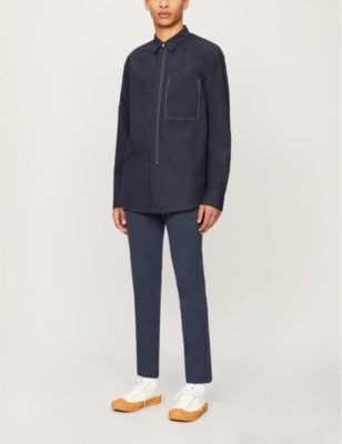 PAIGE: Stafford slim-fit tapered stretch-jersey trousers