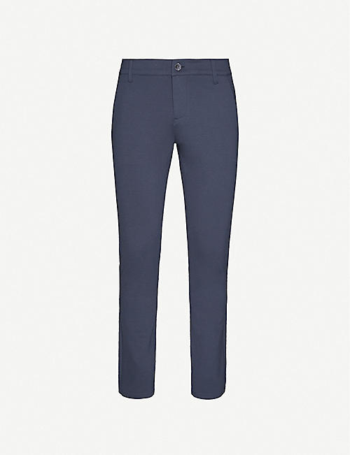 PAIGE: Stafford slim-fit tapered stretch-jersey trousers