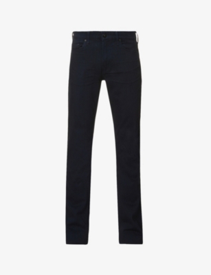 PAIGE: Federal straight-leg slim-fit stretch-denim jeans