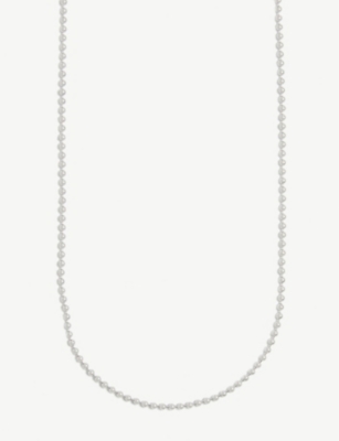 TOM WOOD - Sterling silver ball chain necklace | Selfridges.com