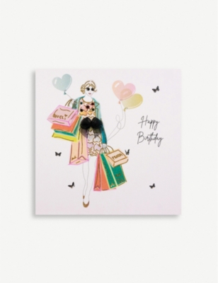 Five Dollar Shake Happy Birthday Shopping Bags Greetings Card 16.5cm X 16.5cm