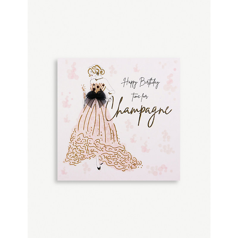 Five Dollar Shake Happy Birthday Time For Champagne Greetings Card 16.5cm X 16.5cm
