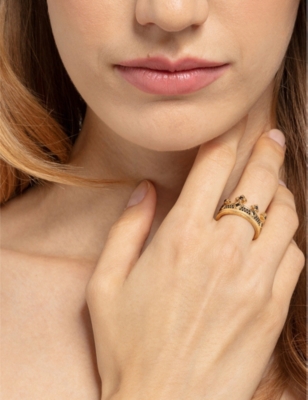 THOMAS SABO: Rebel Kingdom crown sterling silver and zirconia ring