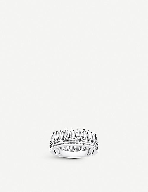 THOMAS SABO: Magic Garden crown sterling silver and cubic zirconia ring