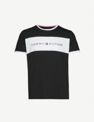 TOMMY HILFIGER - Logo flag cotton 