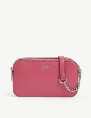 DKNY Bryant double zip leather camera bag Selfridges