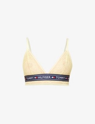 yellow tommy hilfiger sports bra