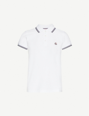 MONCLER - Logo-embroidered cotton-piqué 