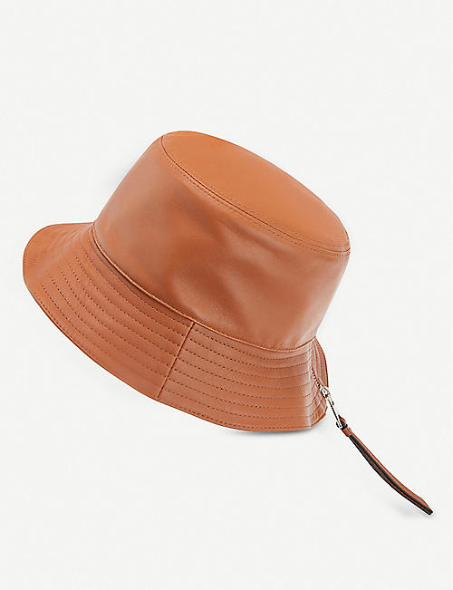 LOEWE: Fisherman leather bucket hat
