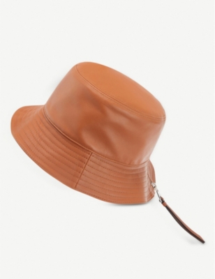 loewe leather bucket hat