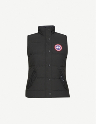 Womens black cheap canada goose gilet