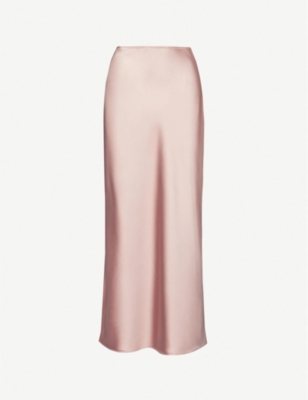 TOPSHOP - Bias-cut stretch-satin maxi skirt | Selfridges.com