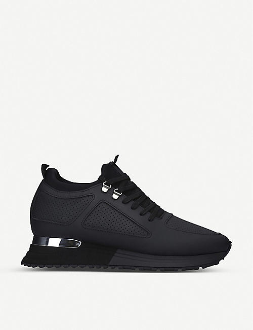MALLET: Diver 2.0 knitted and leather trainers