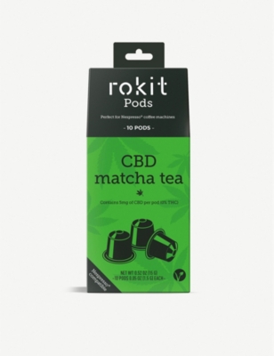 ROKIT - CBD Matcha Green tea pods box of 10 | Selfridges.com