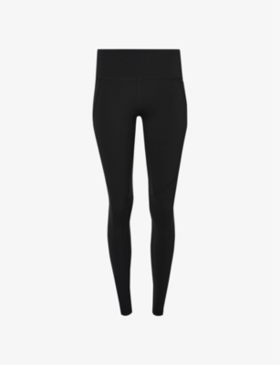 JWZUY Women's Ruffle Hem Yoga Leggings Pants for Gym Sports Pants Soft High  Waisted Legging Work Out Pants Black S 