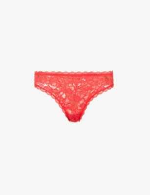 Aubade Rosessence Lace Thong In Gala