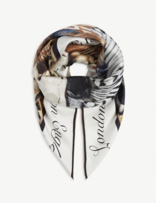 burberry silk scarf square