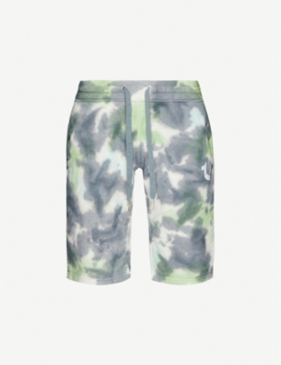 true religion tie dye shorts