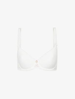 AUBADE: Rosessence lace-trim stretch-woven spacer bra