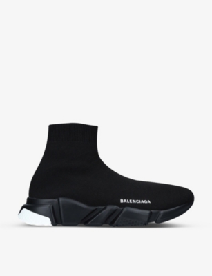 BALENCIAGA: Men's Speed slip-on knitted mid-top trainers