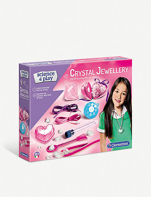 SCIENCE & PLAY: Clementoni Science & Play Crystal Jewellery experiment kit