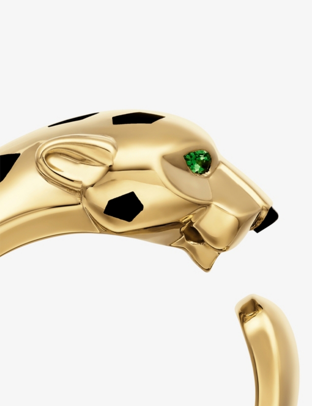 Panthère 18ct yellow-gold and tsavorite garnet ring