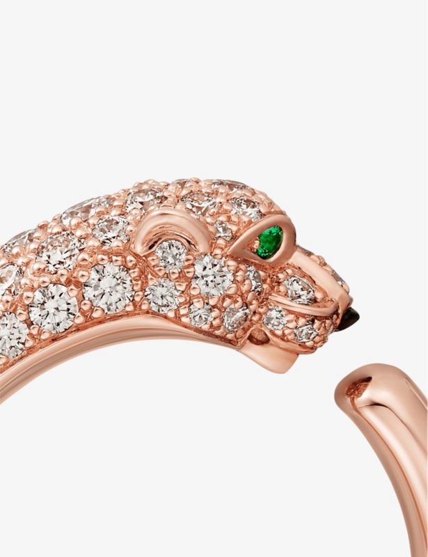 Panthère de Cartier 18ct rose-gold and diamond ring