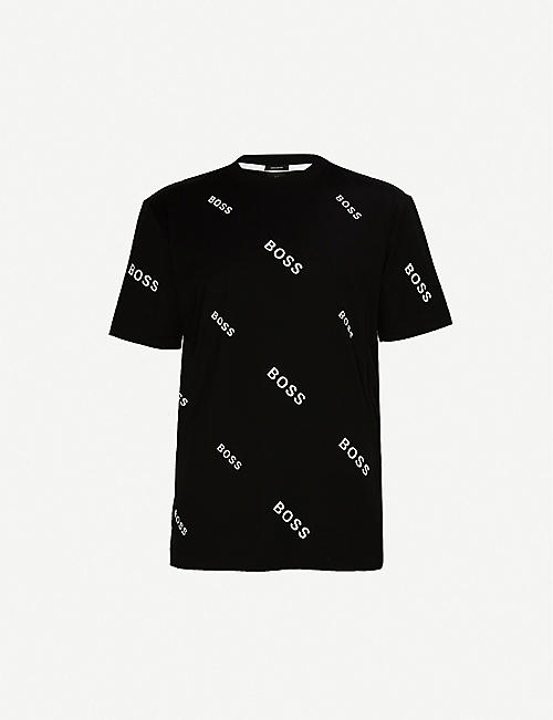 BOSS: Logo-print cotton-jersey T-shirt