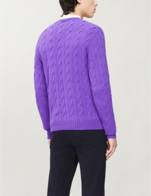 purple ralph lauren jumper