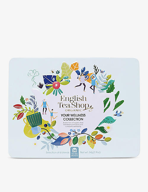ENGLISH TEA SHOP: Wellness Tea gift tin 54g