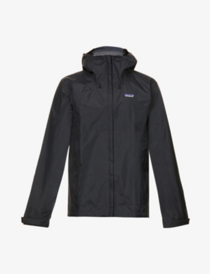 Shop Patagonia Men's Black Torrentshell Recycled-nylon Jacket