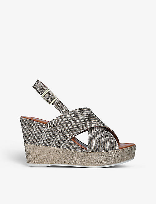 CARVELA COMFORT: Starlight woven wedge sandals
