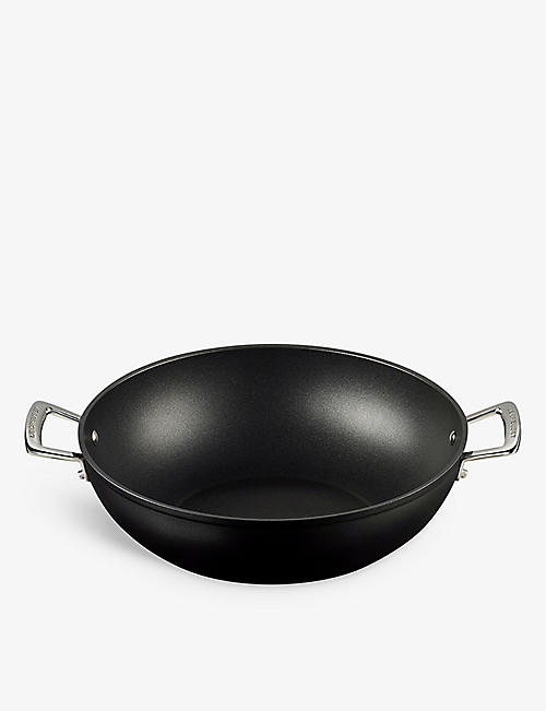 LE CREUSET: Non-stick aluminium wok 32cm