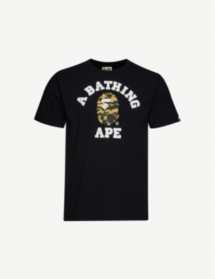 bathing ape t shirt black