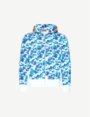 bape hoodie light blue