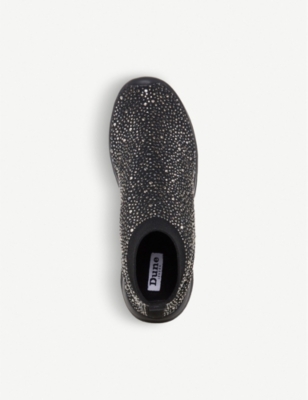 dune sock trainers black