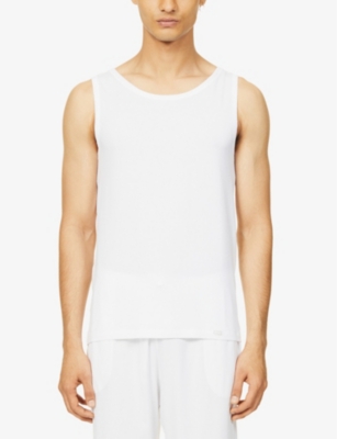 Hanro Natural Function Stretch-jersey Vest In White