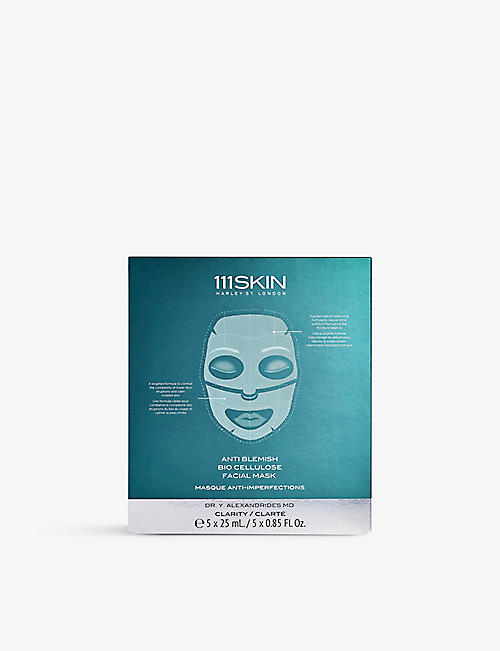 111SKIN: Anti Blemish Bio Cellulose Facial Mask 5 x 23ml