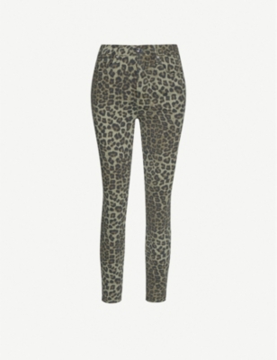 good american leopard jeans