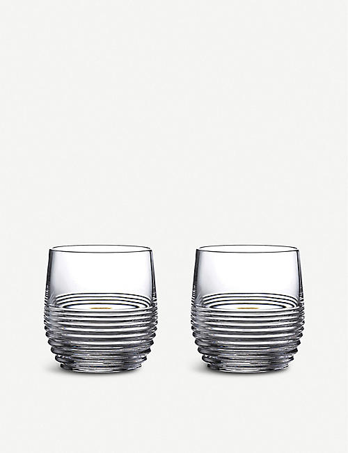 WATERFORD: Mixology Circon crystal tumblers set of two