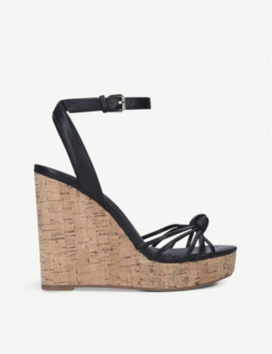 aldo black wedge sandals